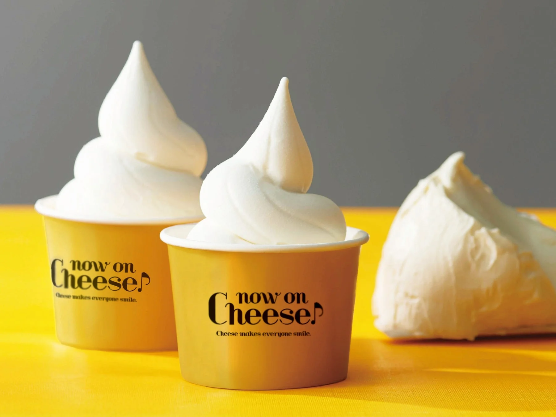 now on Cheeseのチーズソフトクリーム
