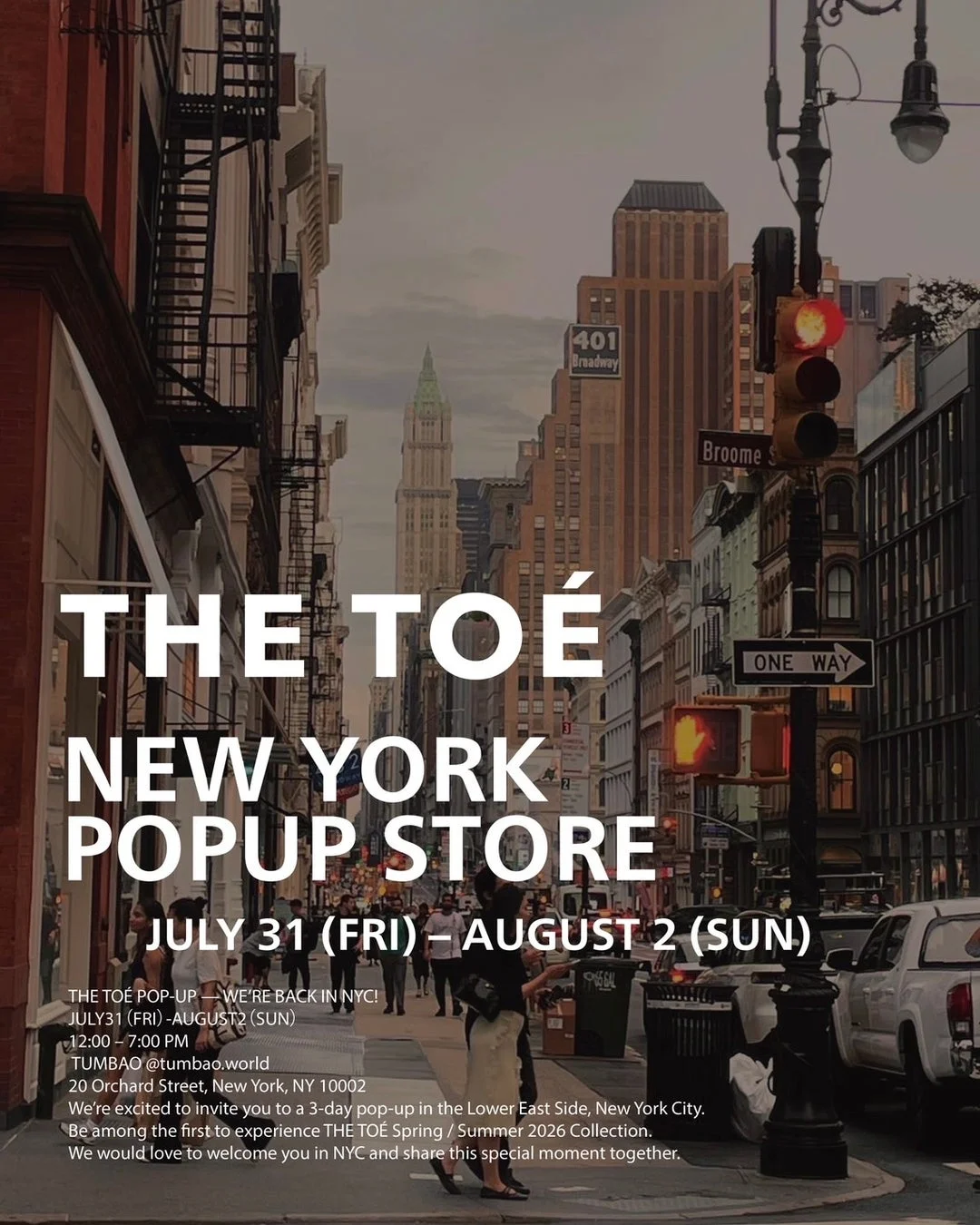 THE TOÉ NEW YORK POPUP STORE
