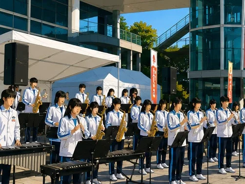 学生吹奏楽演奏