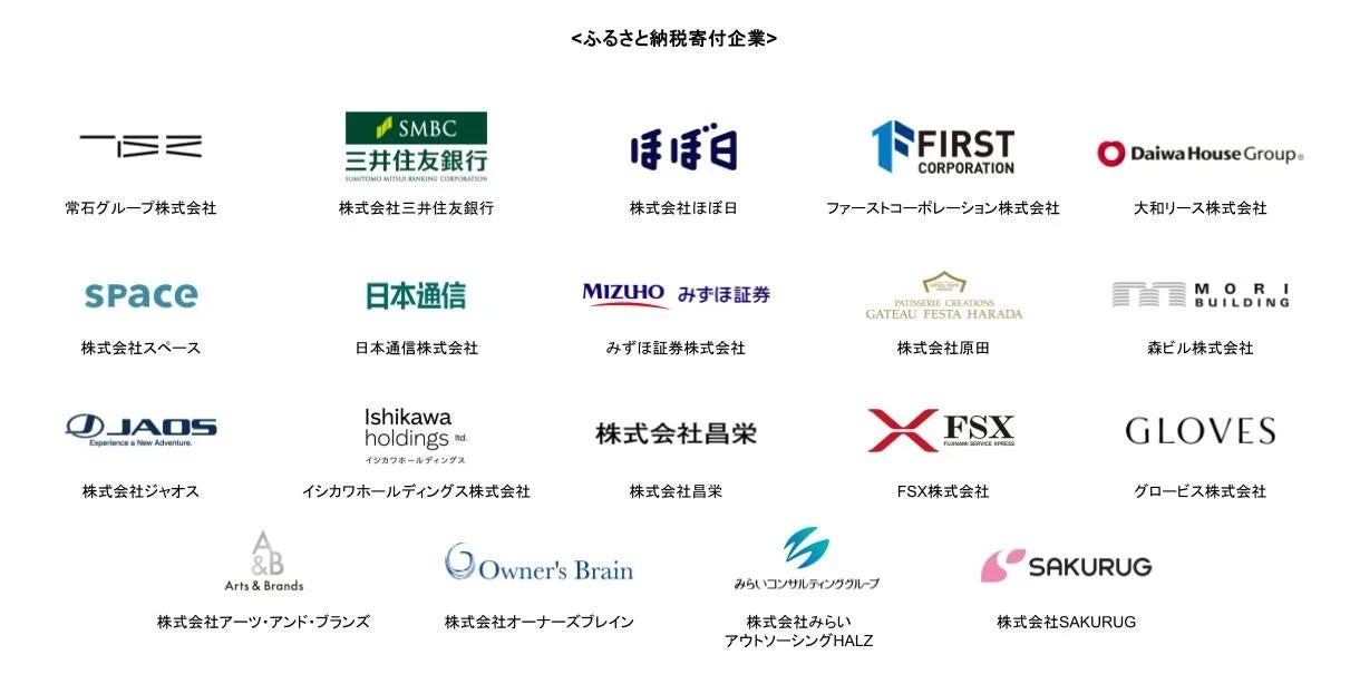 ふるさと納税寄付企業