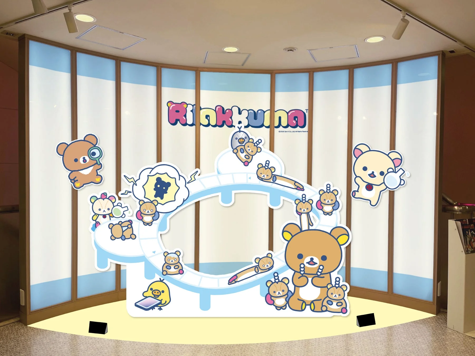 探偵テーマのリラックマフォトスポット