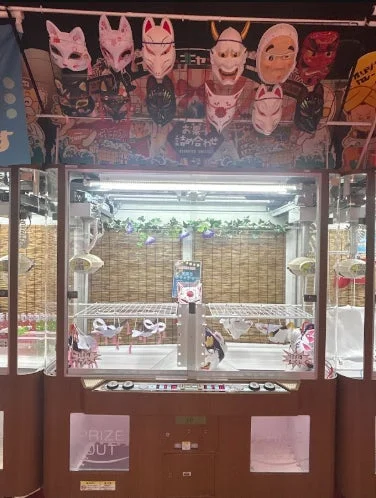 お面のクレーンゲーム